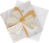 Sweet Pop Up Design with Gold Bow Pattern Money Wallet Gift Card Holder