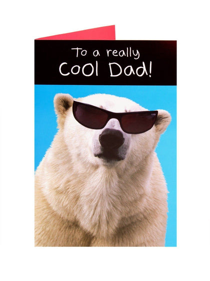 Cool Polar Bear Fathers Day Card For Dad