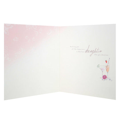 Our Daughter Birthday 'Love From Mum and Dad' Luxury Card 