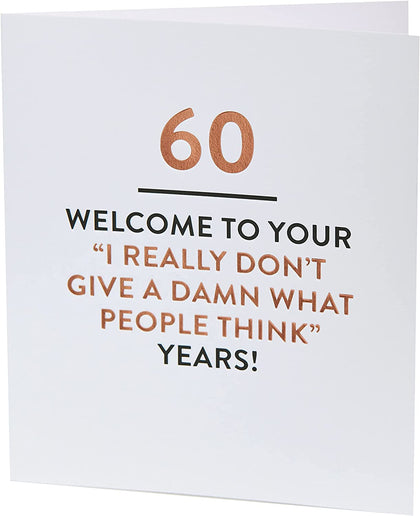 Funny 60th Birthday Card