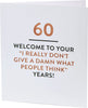 Funny 60th Birthday Card