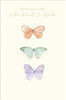 Three Butterflies Design Sympathy Card