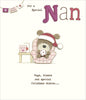 For A Special Nan Lots of Woof Sat On Sofa Design Christmas Card