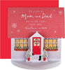 Classic Pop-up 3D House Design Mum and Dad Christmas Card