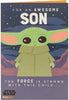 Star Wars Baby Yoda Son Birthday Card