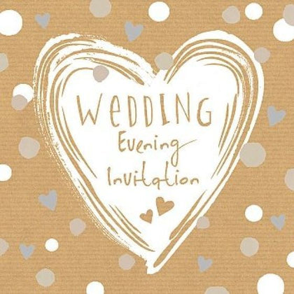 Hotchpotch Cards Wedding Evening Invitation (Pack of 6)