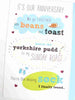 Beans On Toast Our Anniversary Card