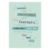 For Amazing Husband Modern Design Anniversary Card