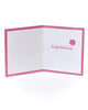 Lovely Balloon Welcome Baby Girl Congratulations Card