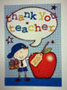 " Thank You Teacher " Quality Thank You Card