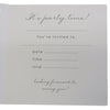 Pack of 6 Champagne Bottle And Glasses Design Party Invitations Cards