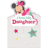 Minnie Mouse Sweet New Born Baby Daughter Card