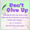 Don't Give Up... Sentimental Fridge Magnet Christmas, Birthday Gift