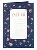 Wonderful Father Gold Leaves Sentiment Father's Day Card