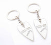 Set of 2 Silver anniversary Keyrings